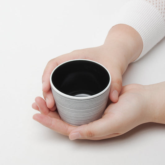 有田焼 外黒呉須象嵌そば猪口(大)内黒 220ml